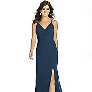 The Dessy Group Criss Cross Back Mermaid Wrap Dress (TH009)